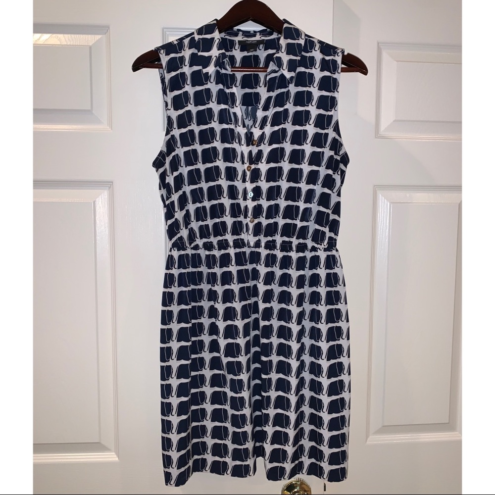 Alfani Elephant Print Shirt Dress